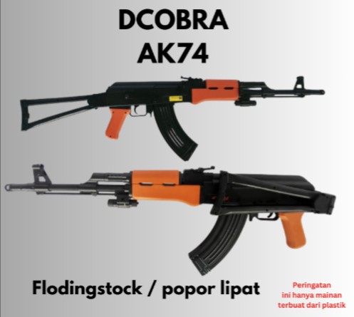 Airsoft DCobra AK74 POPOR LIPAT M250DW WA 0856 4960 1323